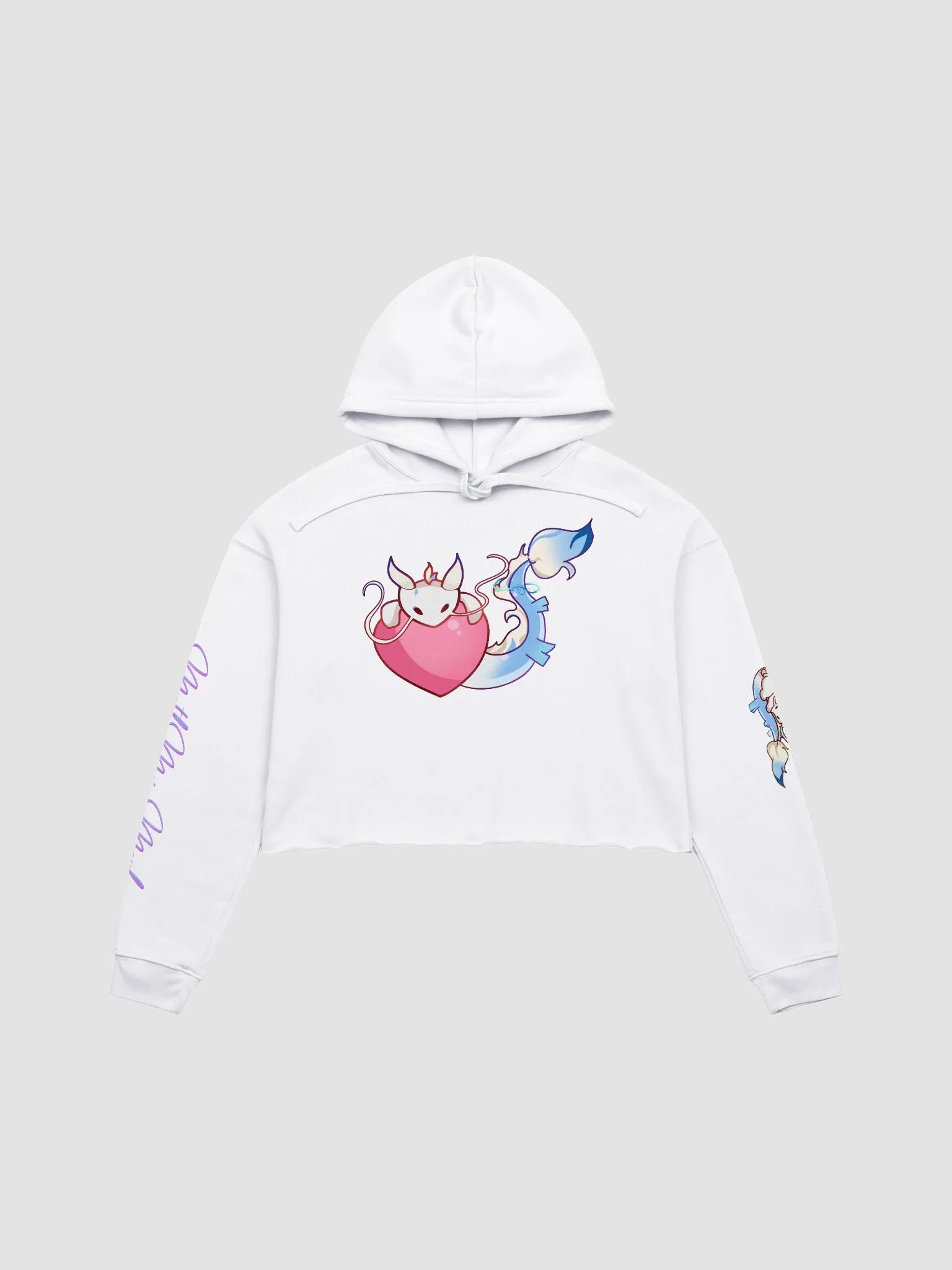 Moth Feminine Crop Hoodie product image (2)