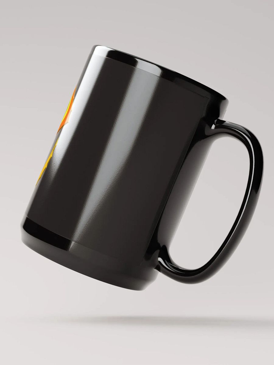 Black Glossy Mug with main logo product image (2)