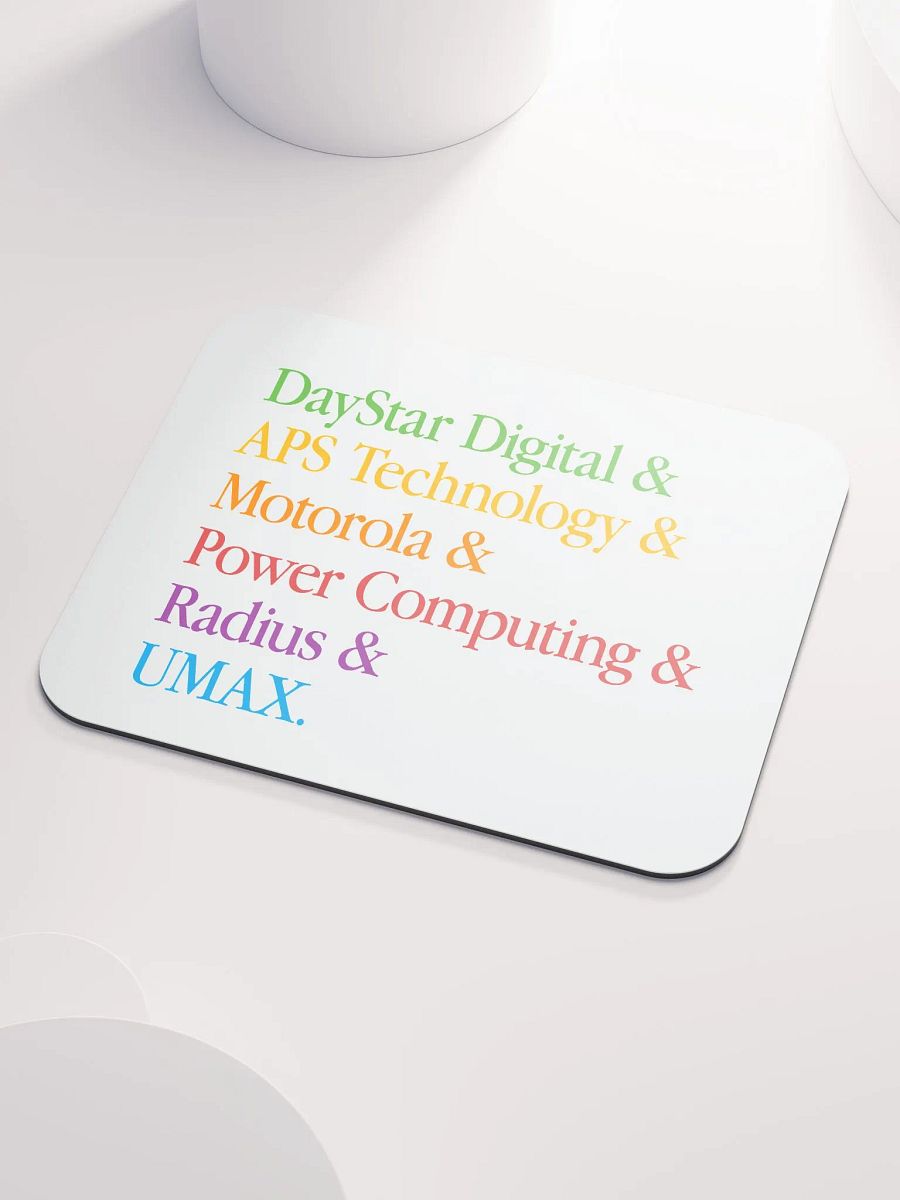 PowerPC Clone Lineup Mouse Pad (White) product image (3)