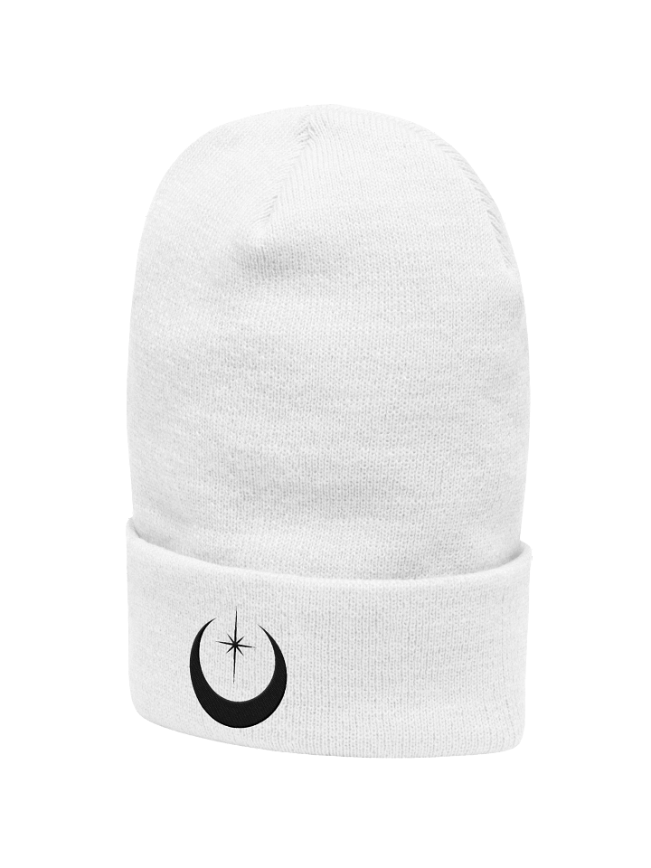 Black Celestial Embroidered Beanie product image (2)