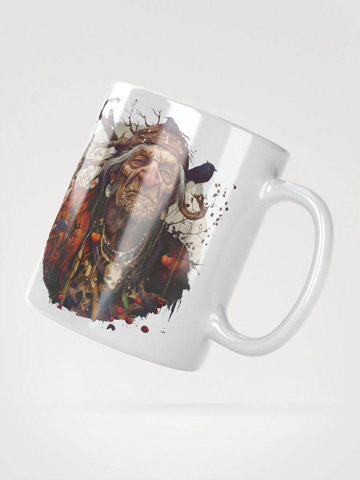 Baba Yaga - The Bad Witch of Slavic Folklore White Glossy Mug product image (2)
