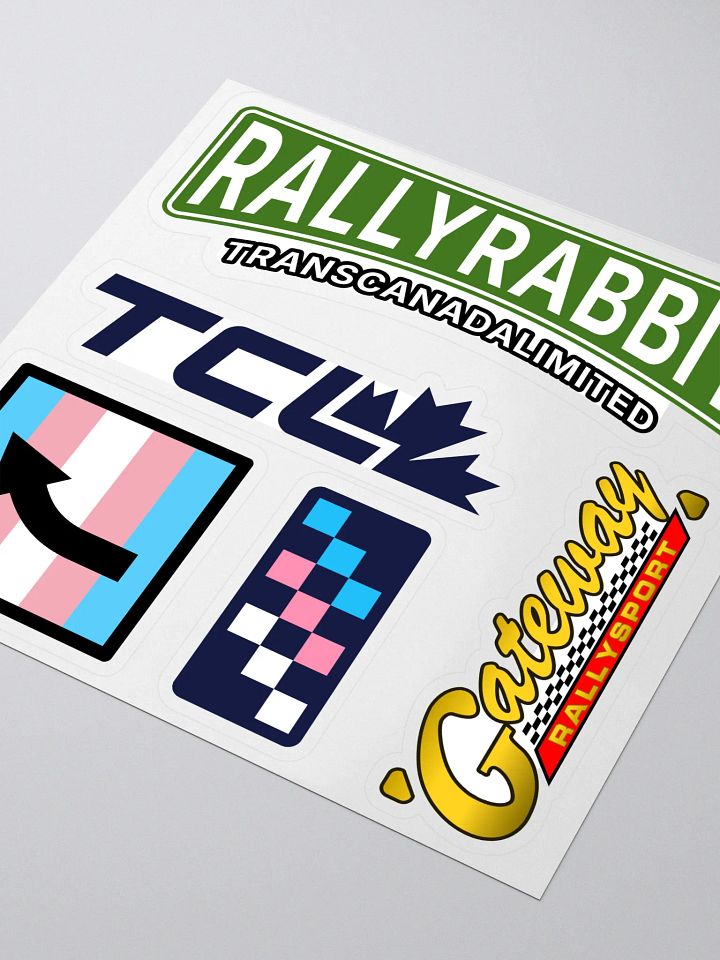 Rally Rabbit Sticker Sheet product image (2)