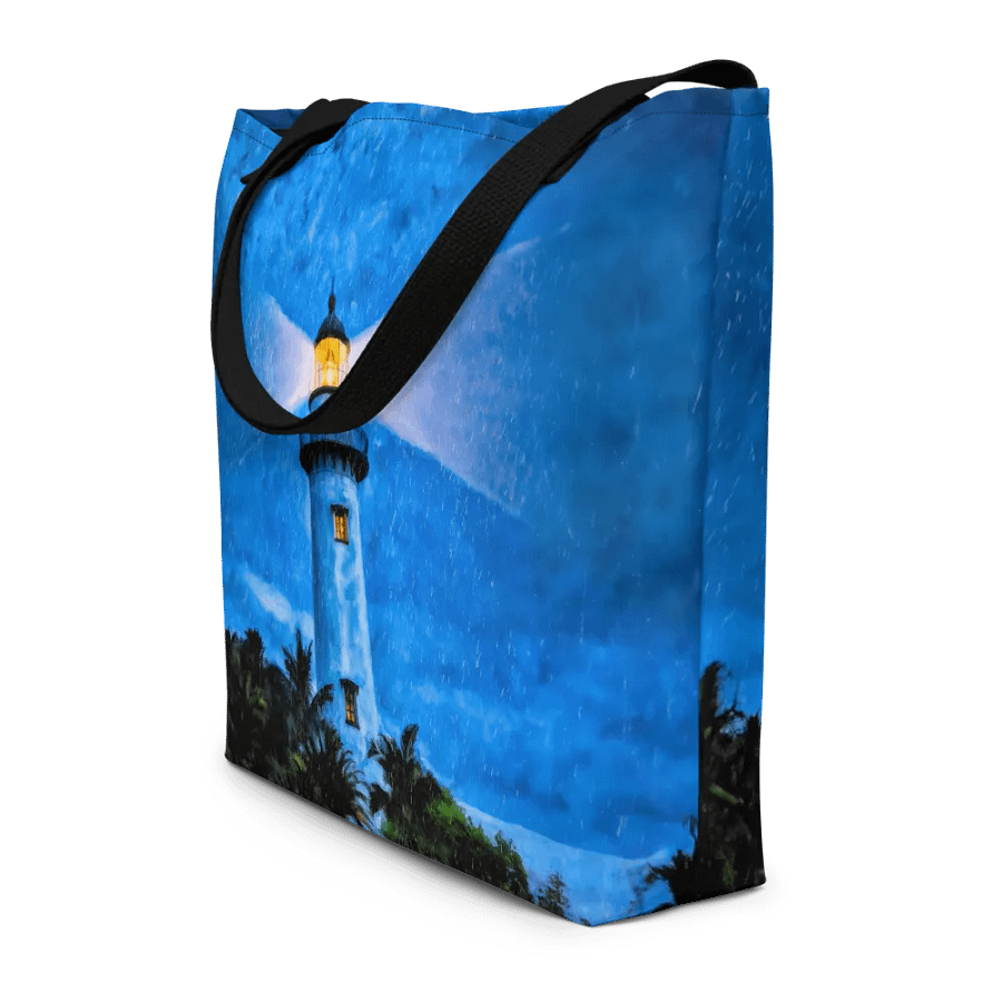 St Simons Island Lighthouse At Night – Georgia Tote Bag product image (12)