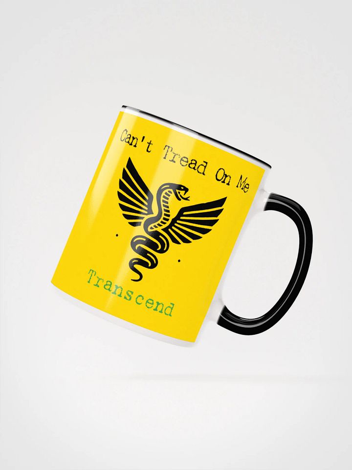 Can't Tread On Me Transcend (Black on Gold) Accent Mug product image (5)