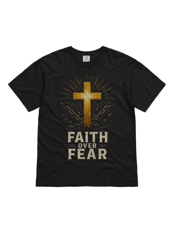Faith Over Fear – Cross Tee product image (1)