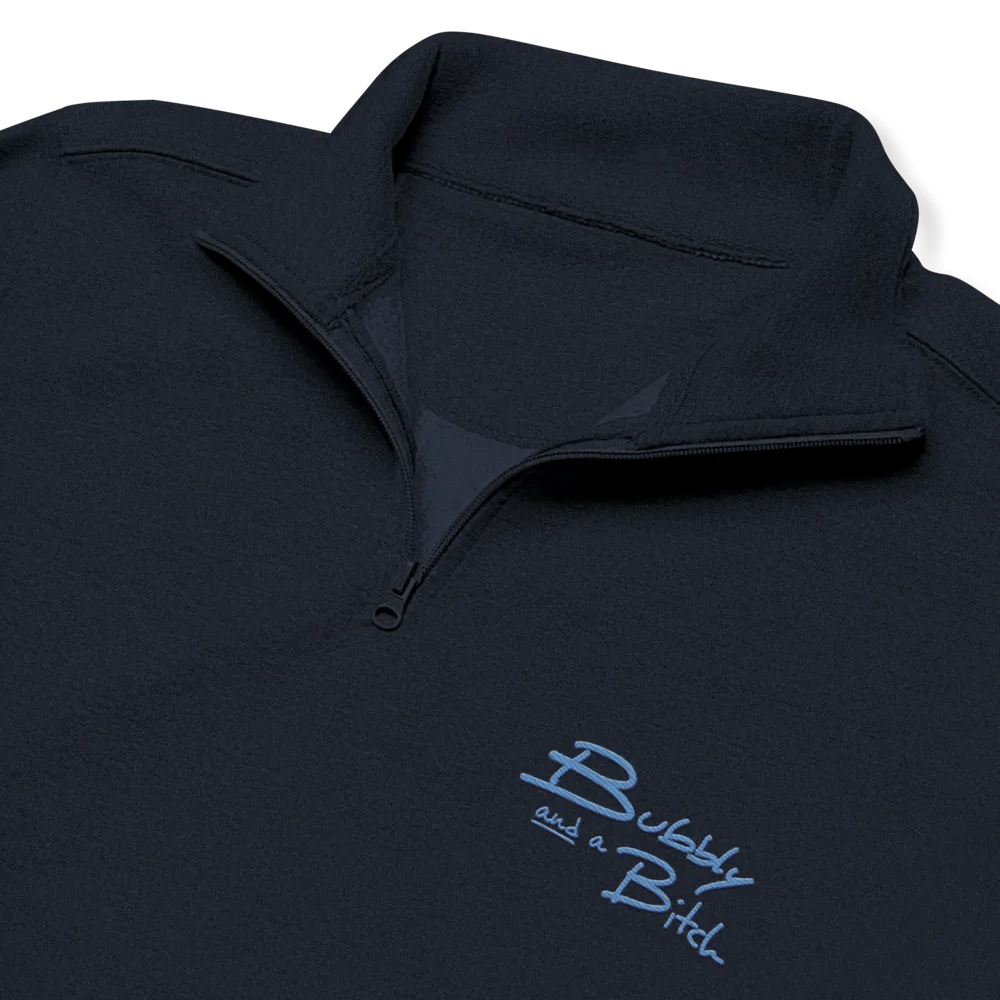 Bubbly and a B*tch (electric shadow design) embroidered quarter zip product image (11)