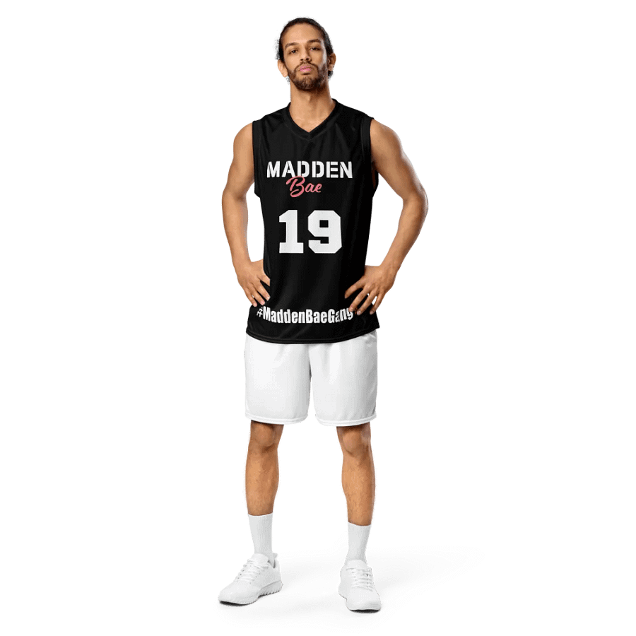 Madden Bae Jersey 👨‍🎨 (Black + White Logo) product image (7)