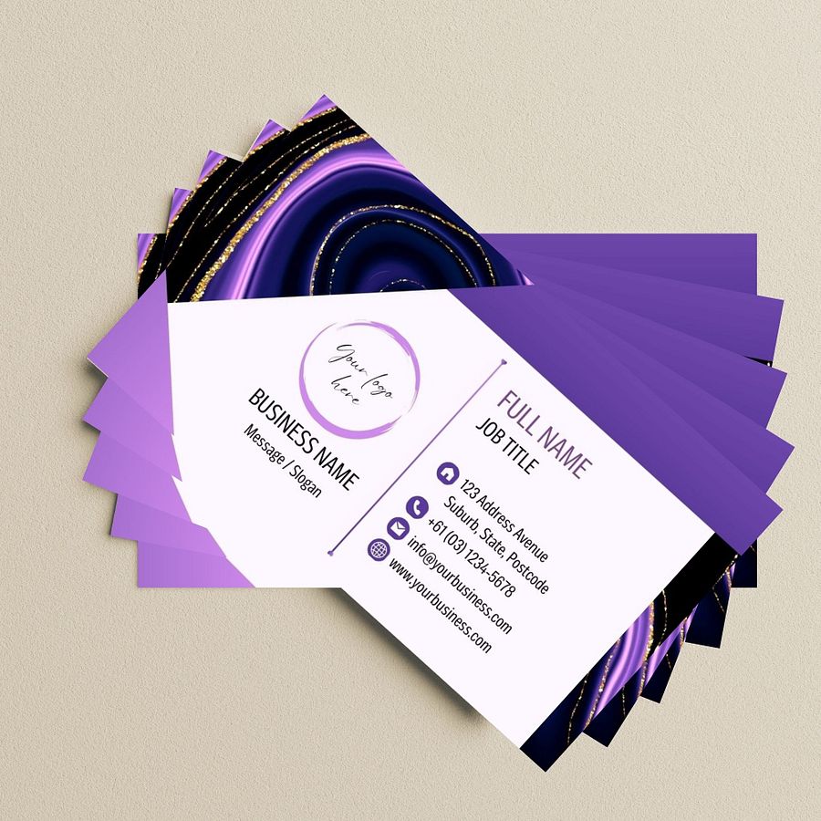 Amethyst - Business Card Template product image (4)