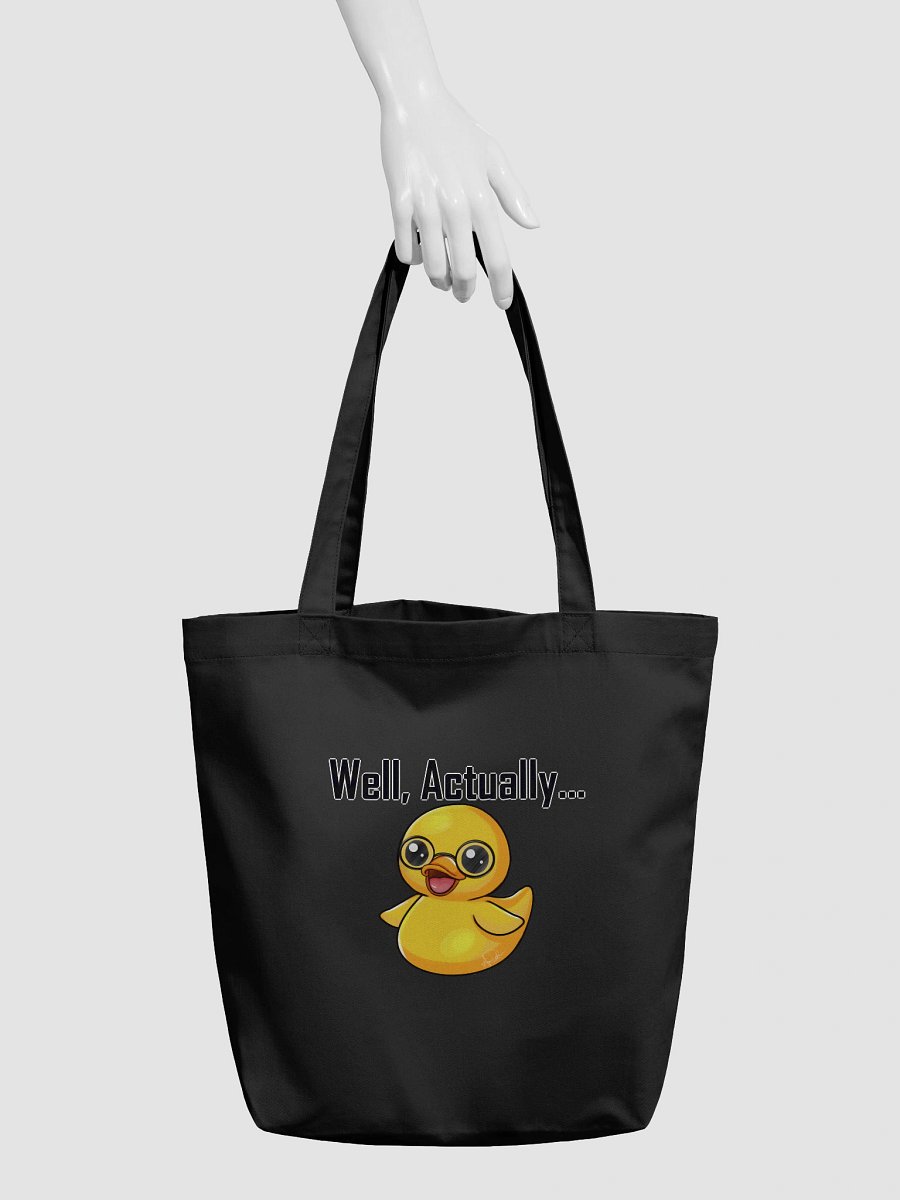 Quirky 'Well, Actually...' Duck Tote Bag product image (6)