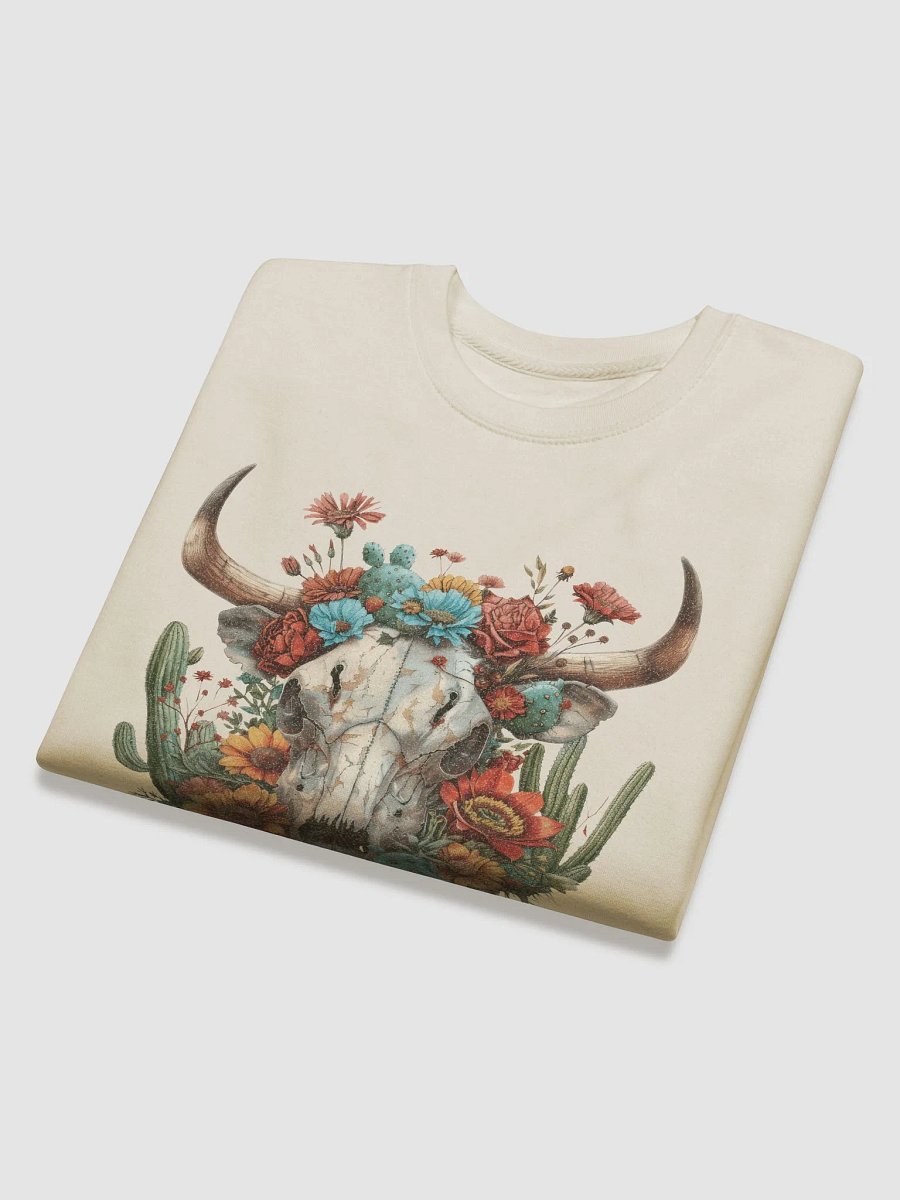 BohoCactus Cow Skull Sweatshirt product image (4)