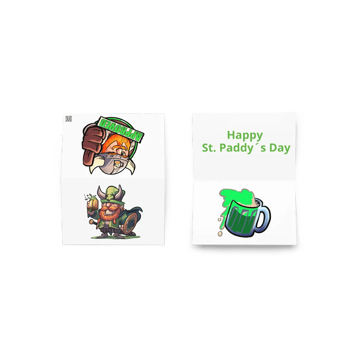 St. Paddy viking greeting card product image (2)
