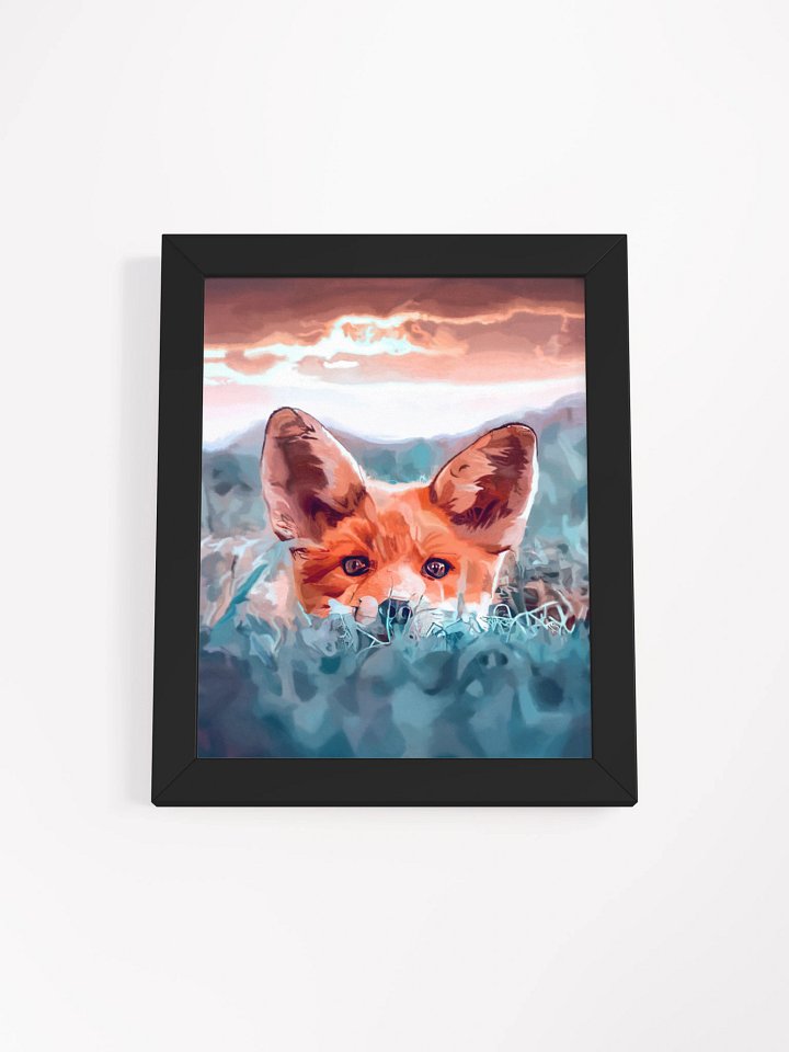 The Fox in the Grass Painting Poster product image (3)