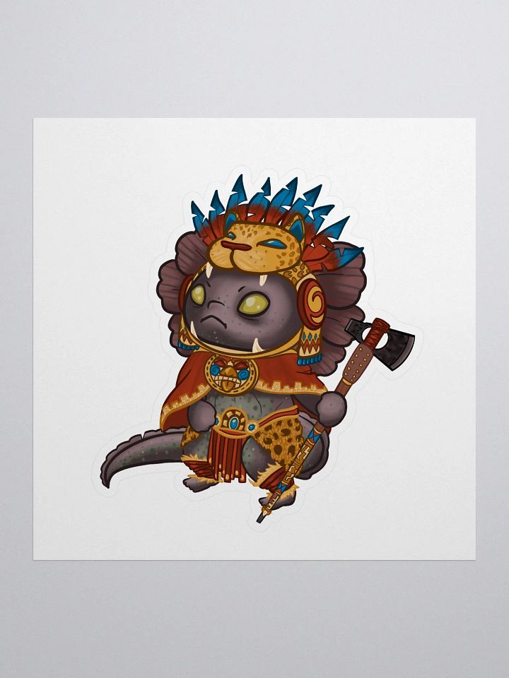 Aztec Axe-olotl Sticker product image (1)