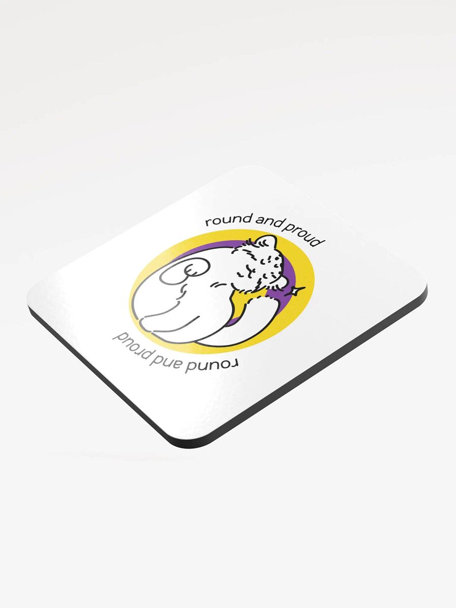 Round and Proud Manul Intersex Version - Coaster product image (3)