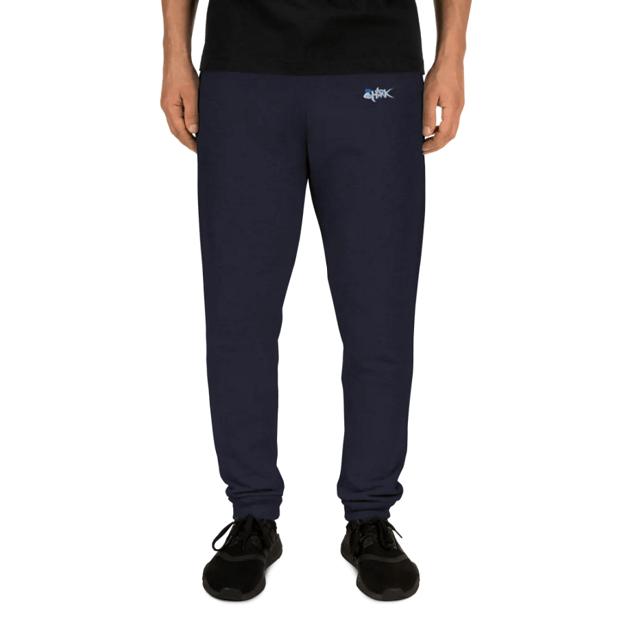 Blue Embroidered Shark Sweatpants product image (15)