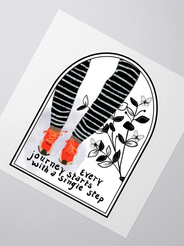 Every Step White Sticker - Dark skin product image (2)