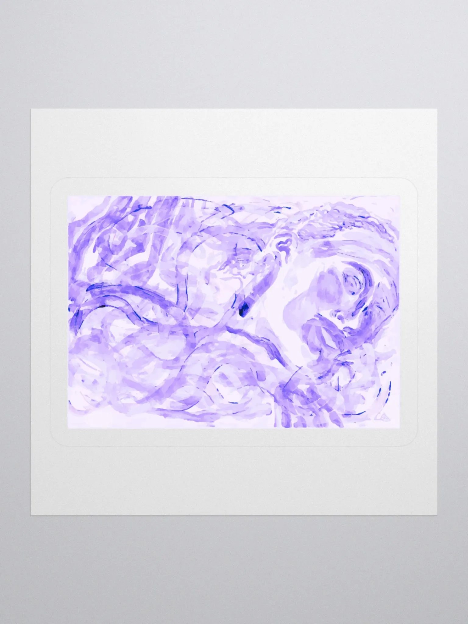 WRAPPED IN HOLY SPIRIT LAVENDER STICKER product image (1)