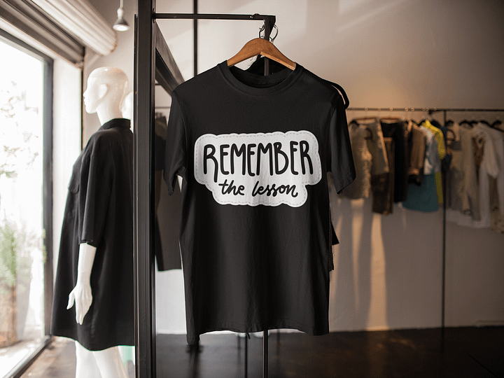 Remember the Lesson Black Unisex T-Shirt product image (2)