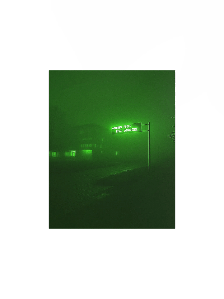 "Nothing feels real anymore" Matte Poster product image (5)
