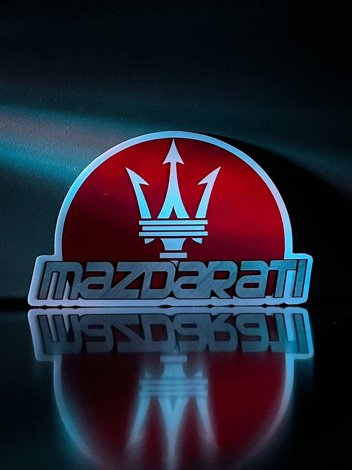 Mazdarati - Diecut Mazda Maserati Decal product image (1)