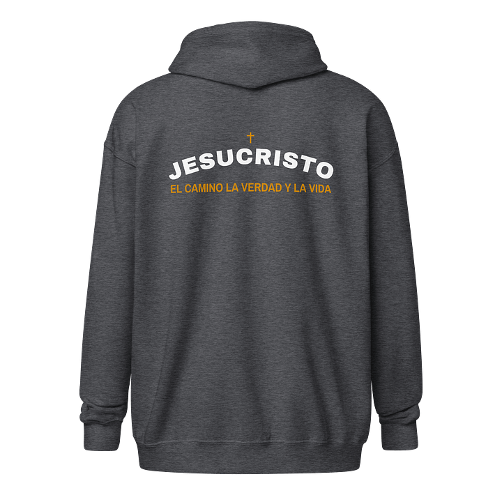 Sudadera unisex con capucha y cremallera | El camino, la verdad y la vida product image (1)