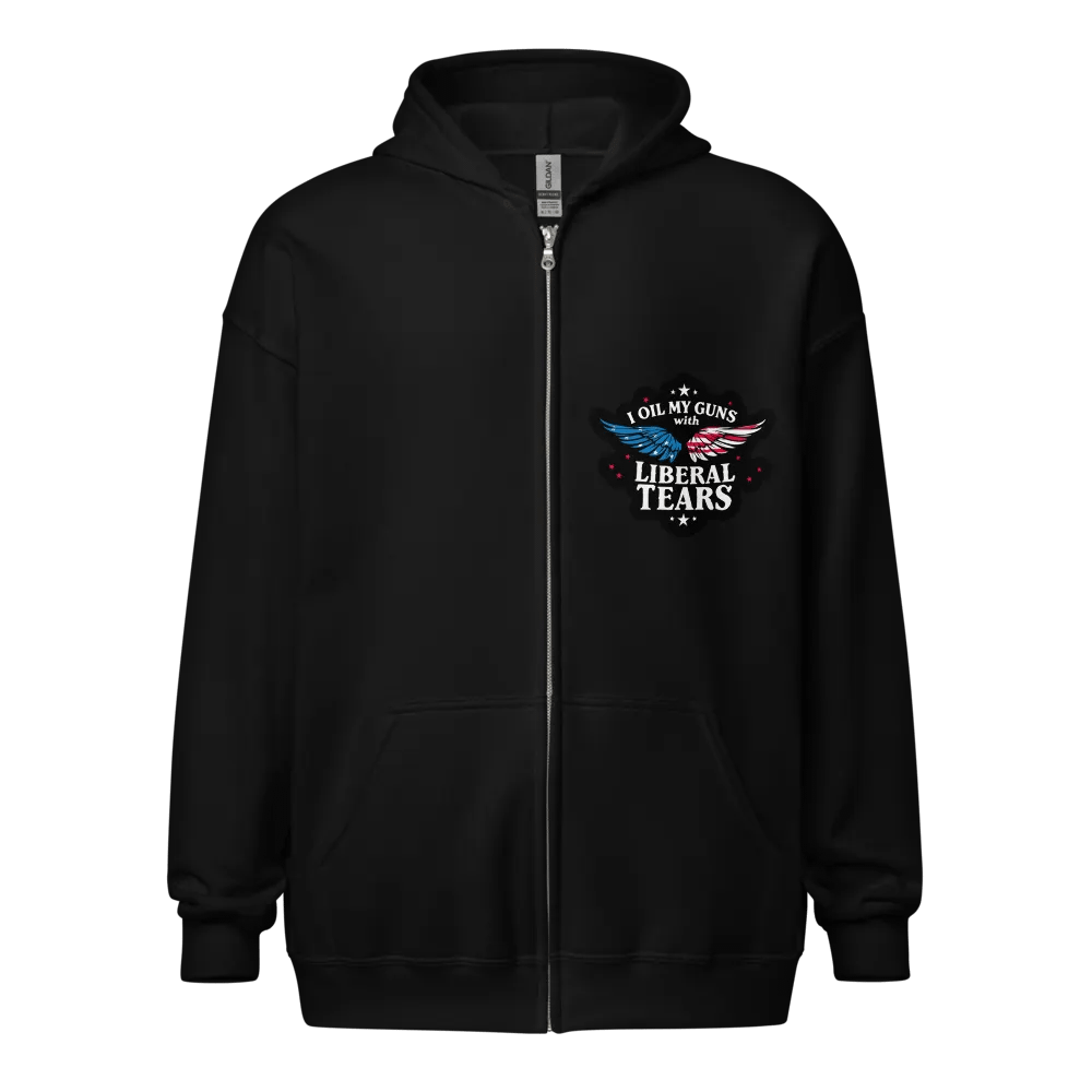 Zip Hoodie: Liberal Tears Gun Oil product image (1)