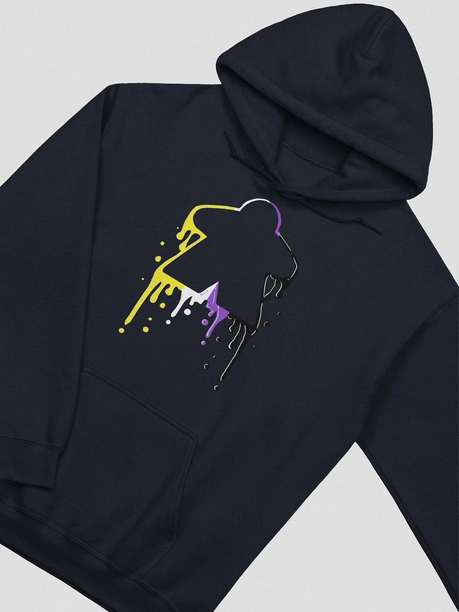 Drippy Non-Binary Pride Meeple Hoodie product image (1)