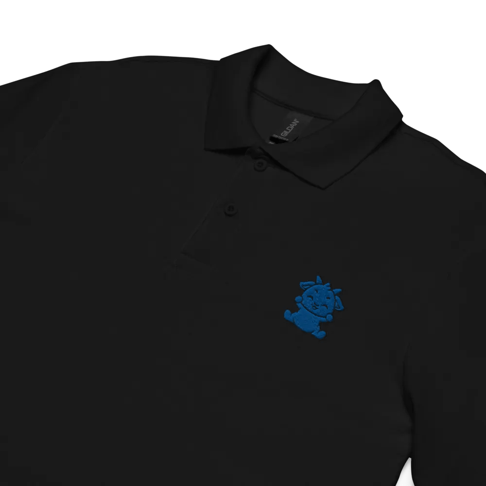 BLUE LOGO Unisex Polo Shirt product image (2)