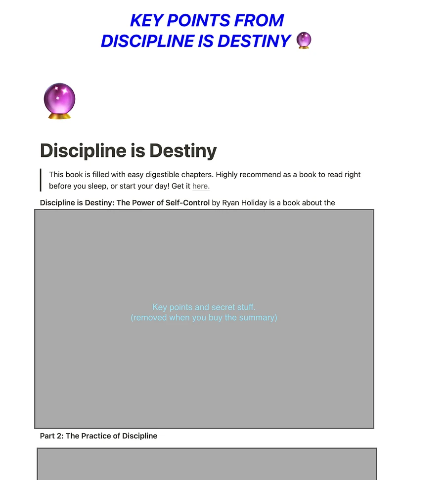 Discipline is Destiny: Key Points product image (2)