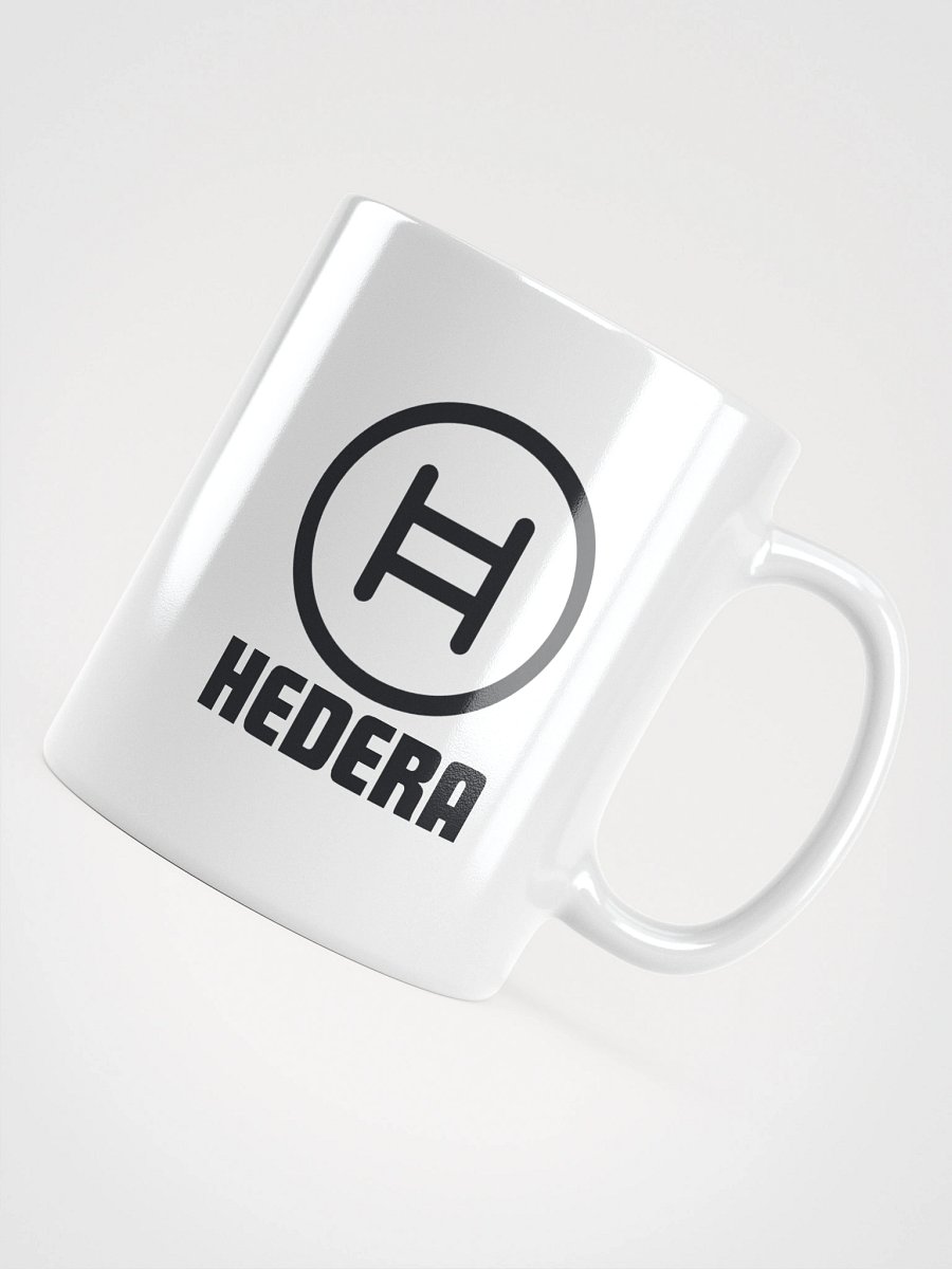 HEDERA Logo White Glossy Mug product image (11)