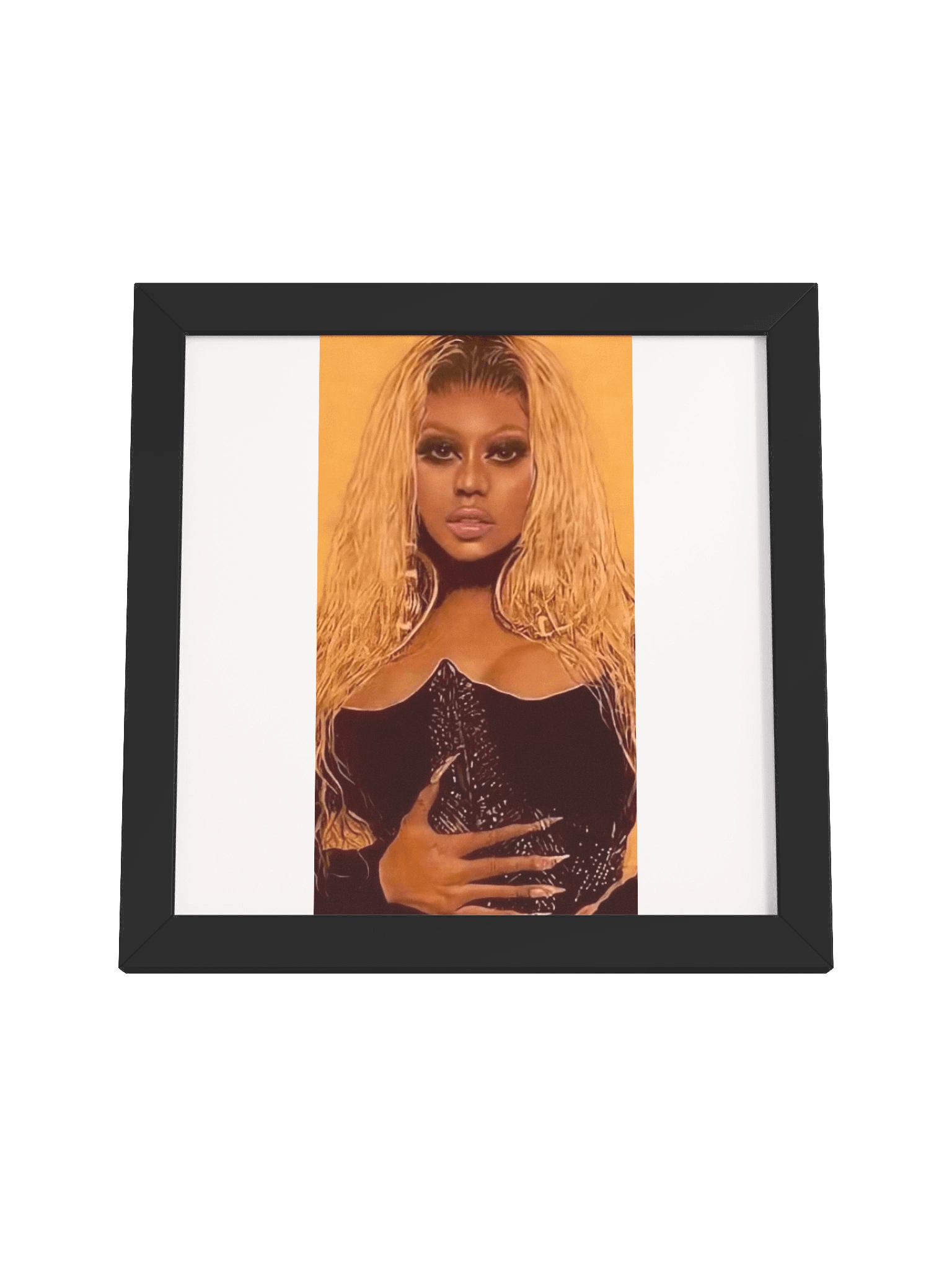 Nicki Minaj Colored Pencil Drawing Framed Print product image (16)