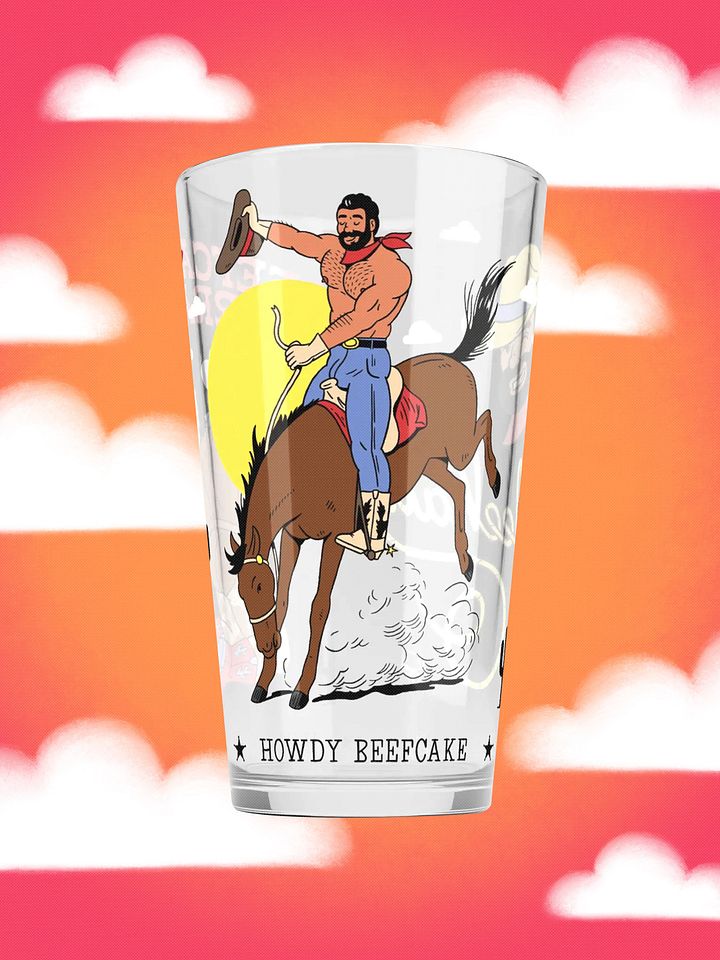 Beefcake Corral Pint Glass product image (1)