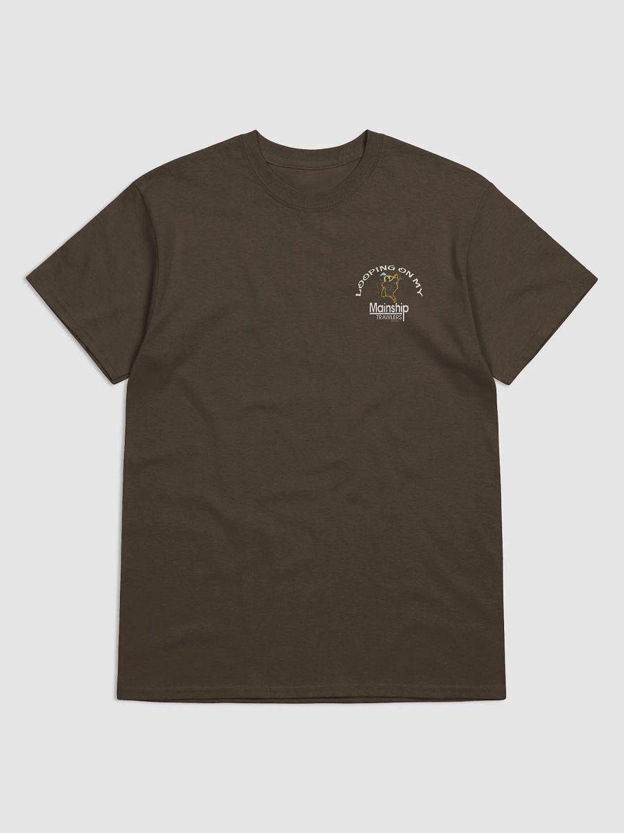 Looping On My Mainship - T-Shirt - Dark Shirt w/White Logo product image (2)
