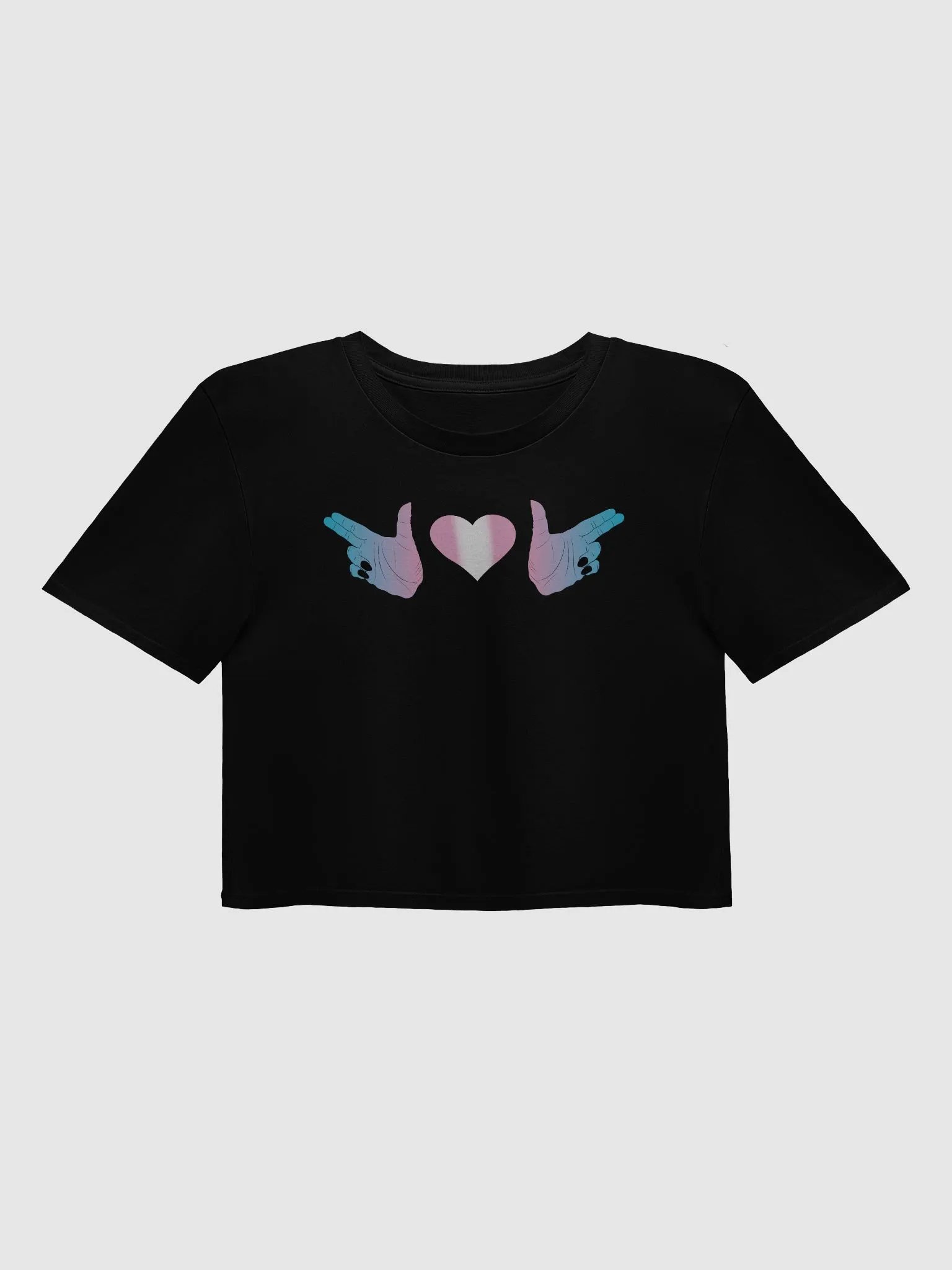Finger Guns (trans flag) Crop Top product image (1)