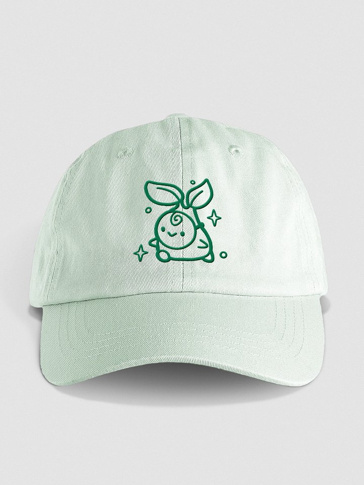 Casquette verte pastel Mascotte Pouet brodée product image (1)