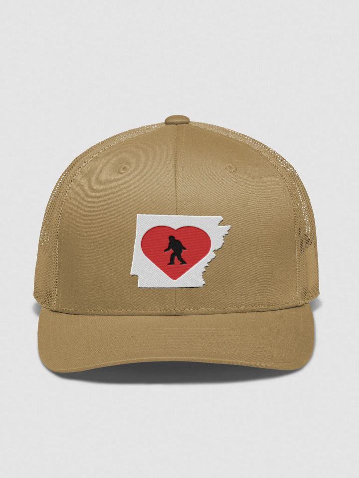 I love Arkansas and Bigfoot trucker hat product image (25)