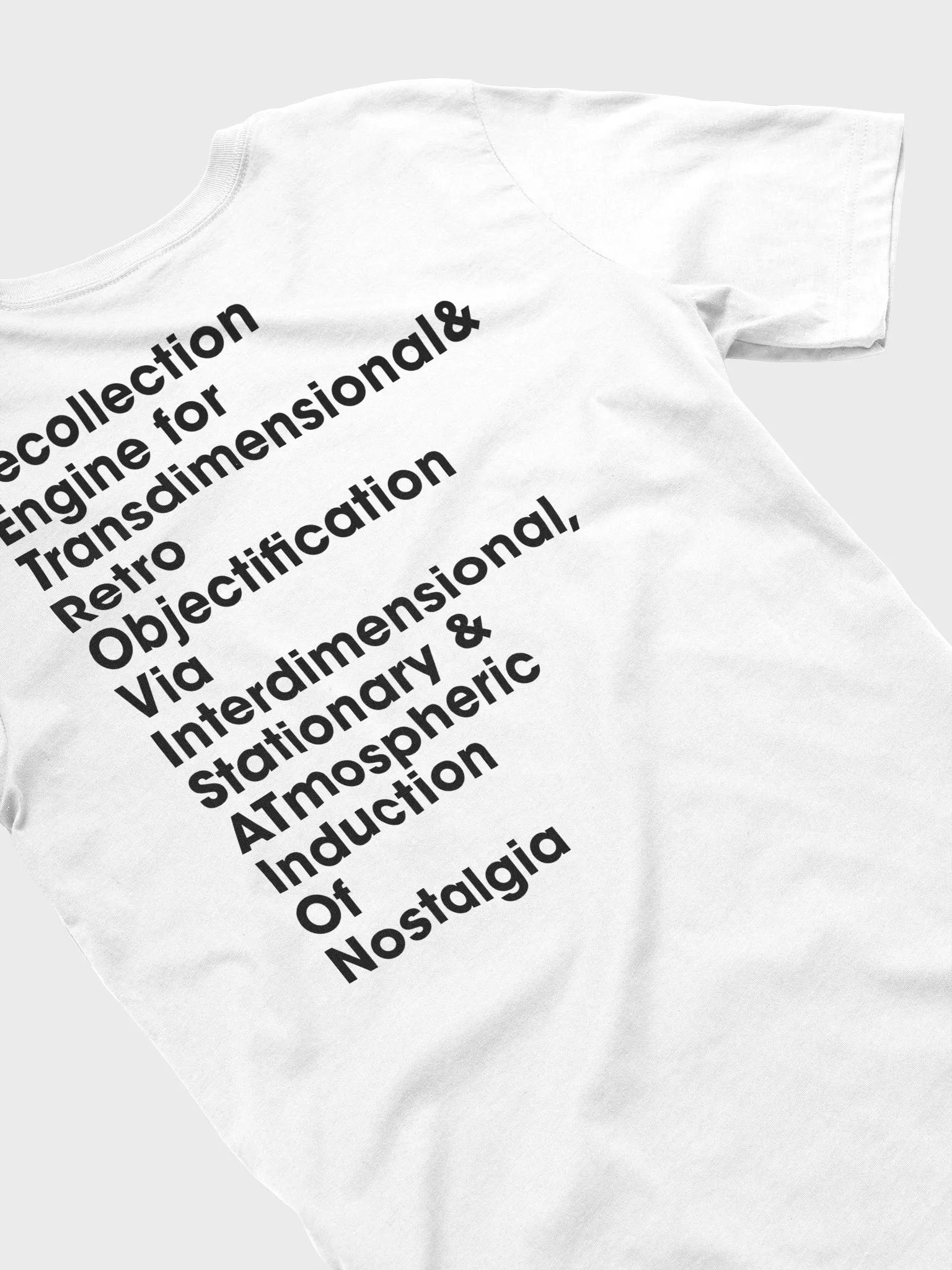 R.E.T.R.O.V.I.S.A.T.I.O.N. white T shirt product image (5)