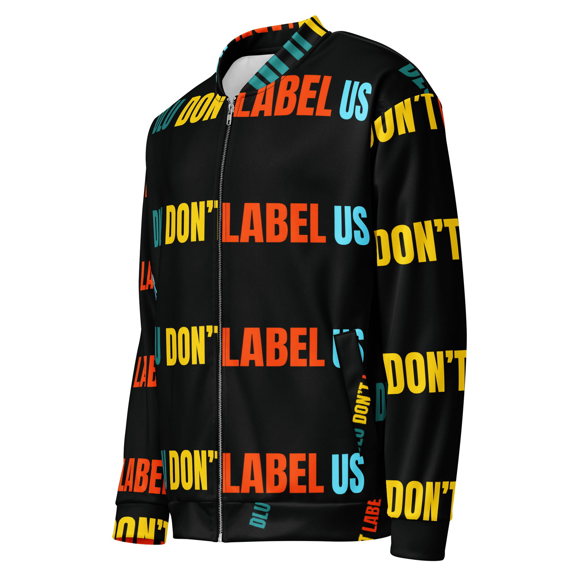 DLU DON’T LABEL US® Rebel Statement All-Over Print Bomber Jacket product image (3)
