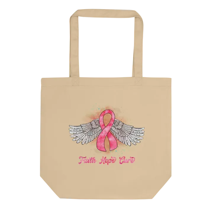 Breast Cancer Hopeful Wings Eco Tote product image (1)