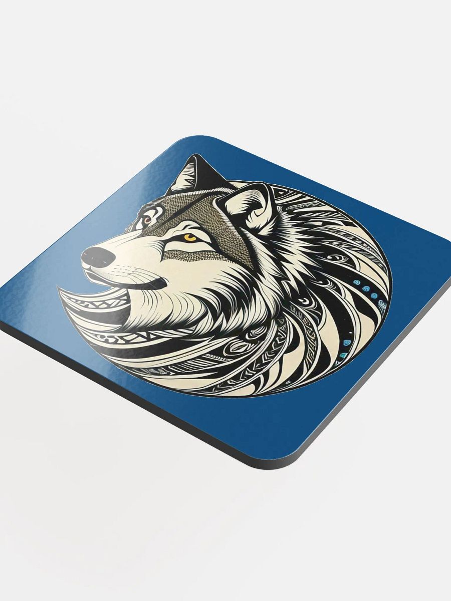 Timber Wolf Glossed Cork Coasters product image (4)