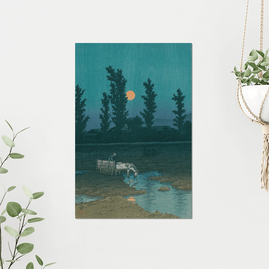 Evening Moon at Nakanoshima Park - Kawase Hasui product image (3)