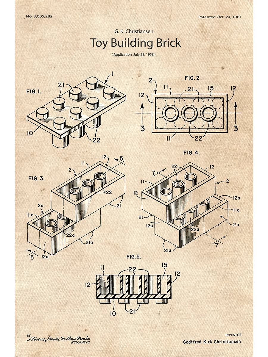LEGO Brick Patent | Poster product image (1)