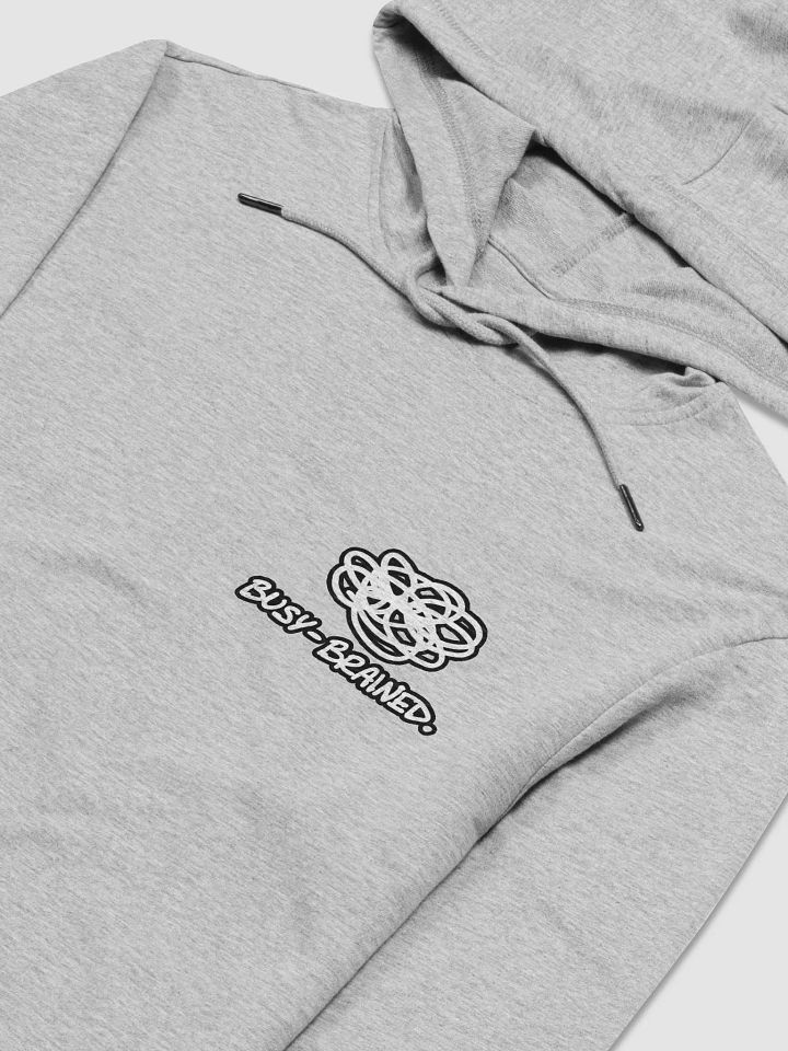 BUSY-BRAINED (lined design) printed lightweight hoodie product image (1)