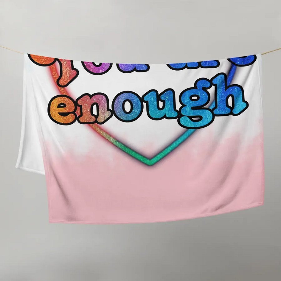 You are enough blanket product image (9)