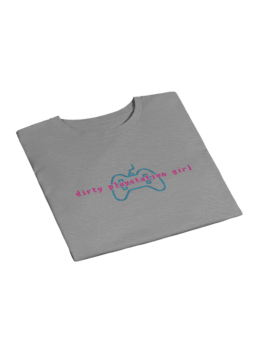 Dirty Playstation Girl Crop Top (Pink & Blue) product image (3)