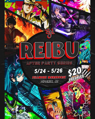 REIBU - a Comic, Anime and Video Game themed After Party Event brought to you by @synmusicaz is happening May 24 - May 26th d...