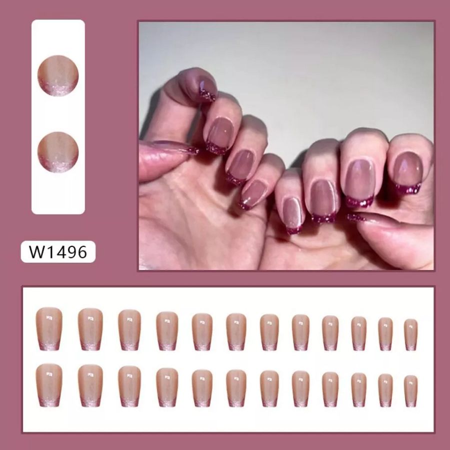 Long Ballerina Fake Nails Butterfly Nail Tips New False Nails Women Girls product image (6)