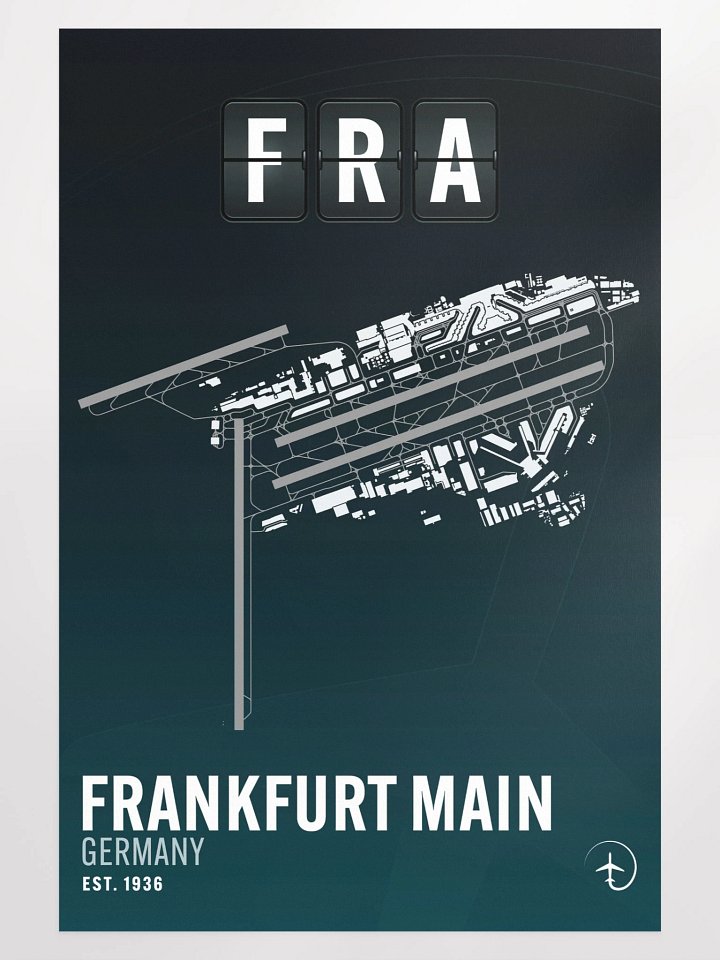 Frankfurt FRA Poster product image (1)