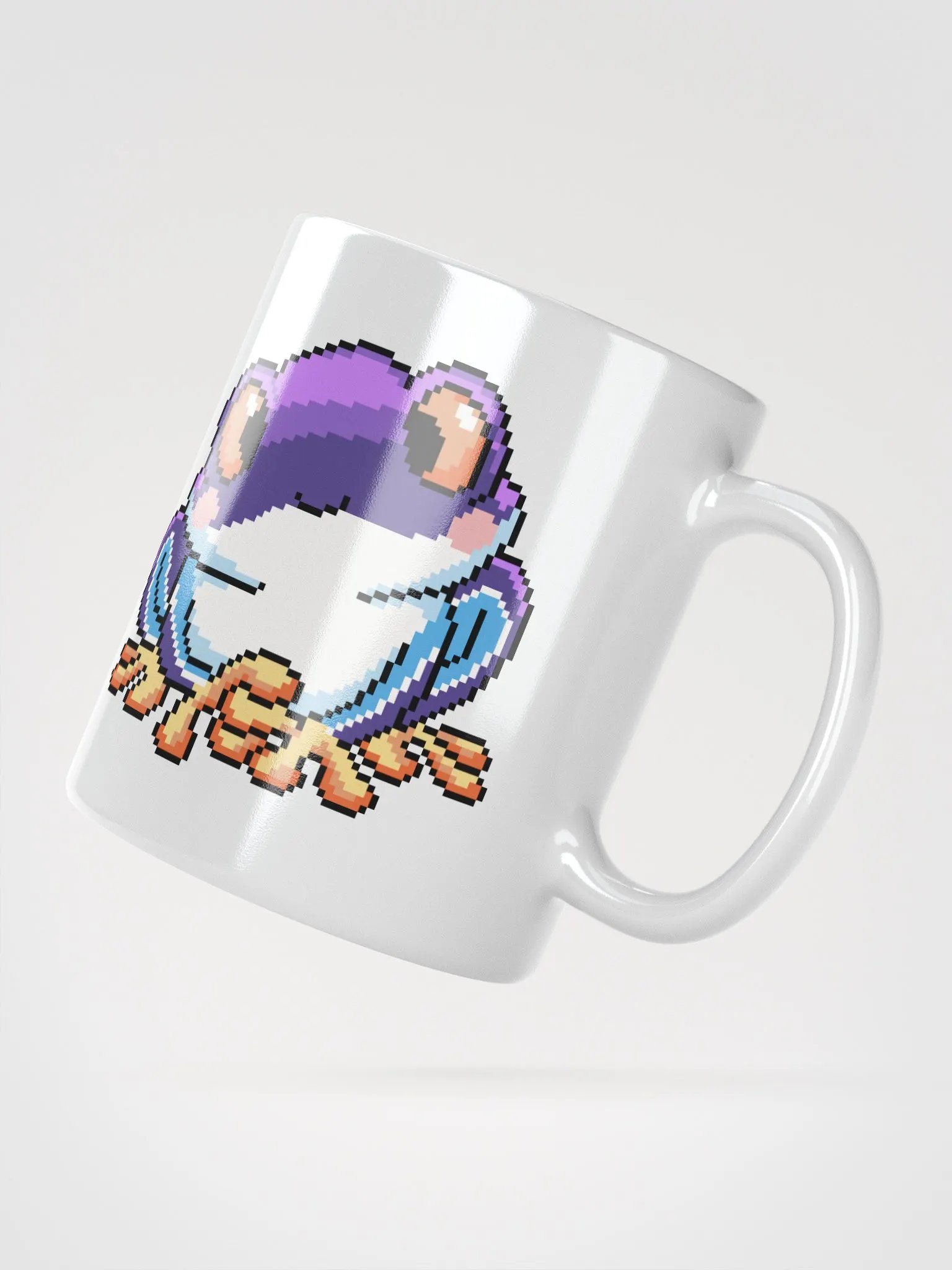 Purple Rip the Frog White Glossy Mug product image (3)