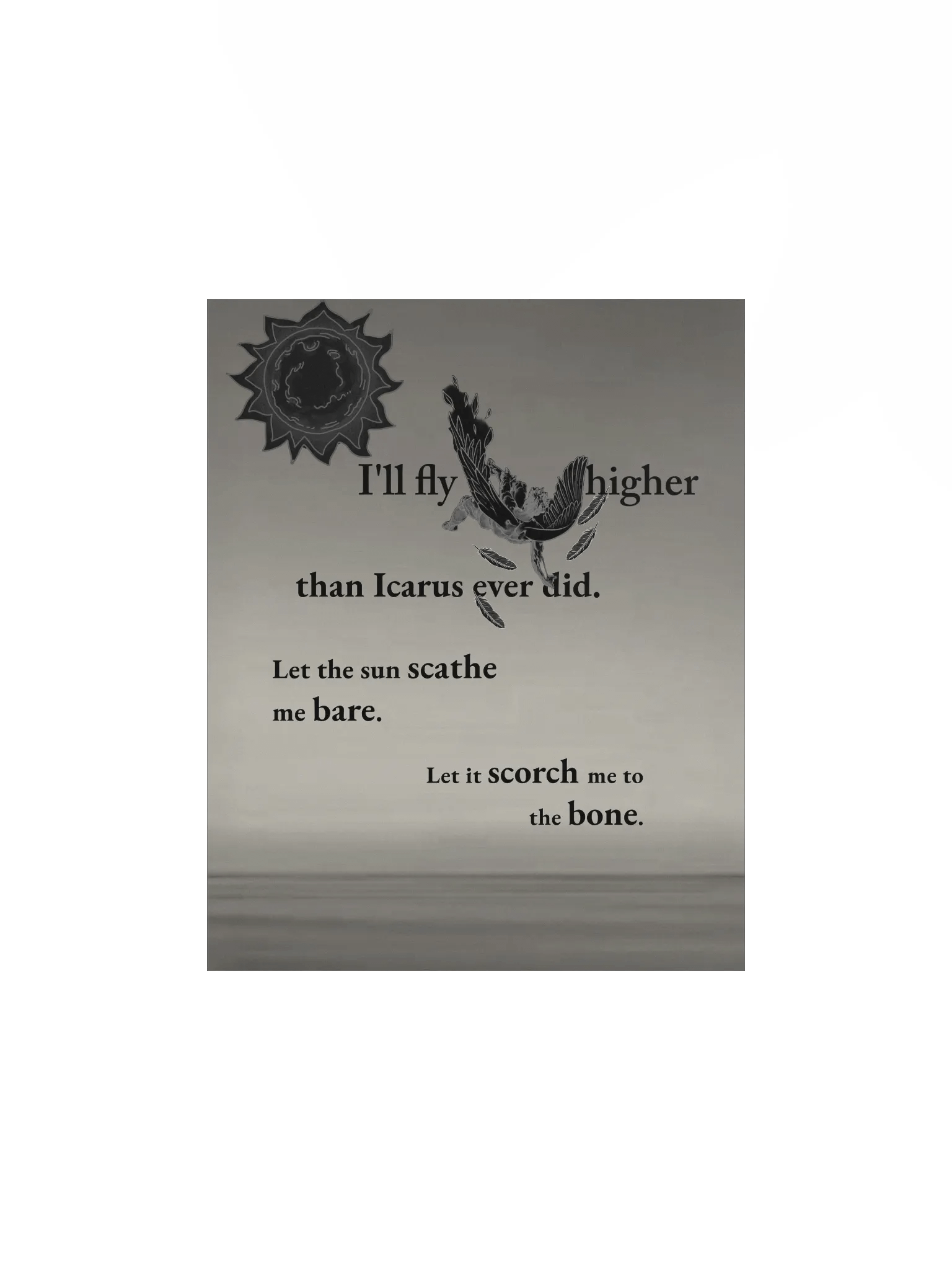 Icarus: "I'll fly higher" poster product image (1)